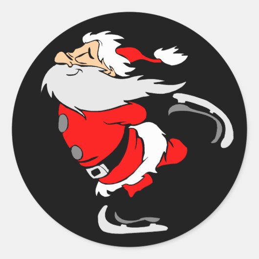 Sinterklaas Ronde Sticker (Voorkant)