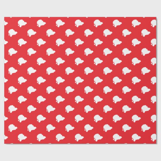 Sinterklaas rood cadeaupapier (Vlak)