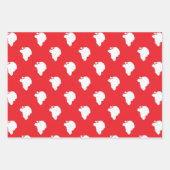 Sinterklaas rood inpakpapier vel (Voorkant)