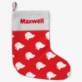 Sinterklaas rood kleine kerstsok (Voorkant)