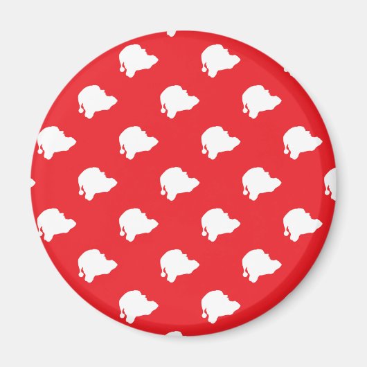 Sinterklaas rood magneet (Voorkant)