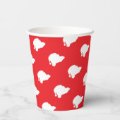 Sinterklaas rood papieren bekers (Achterkant)