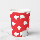 Sinterklaas rood papieren bekers (Rechts)