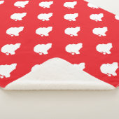 Sinterklaas rood sherpa deken (3/4)