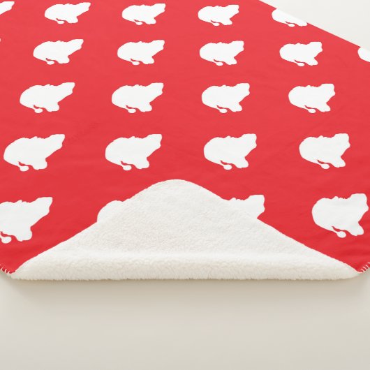 Sinterklaas rood sherpa deken (3/4)