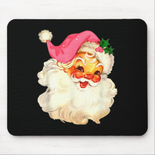 Sinterklaas Roze Kerstmis Gezicht Oud Xmas Vintage Muismat