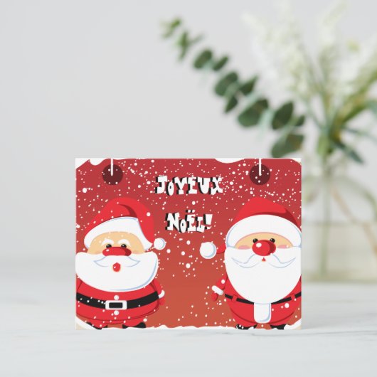 Sinterklaas Santa Claus Feestdagenkaart (Staand voorkant)