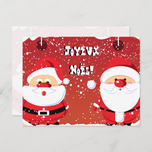 Sinterklaas Santa Claus Feestdagenkaart (Voorkant / Achterkant)