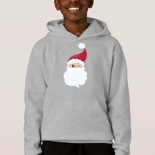Sinterklaas, Santa Hat, Winking Santa, Kerstmis (Voorkant)