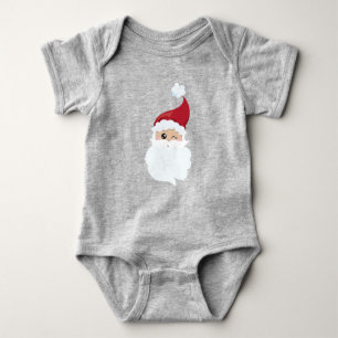 Sinterklaas, Santa Hat, Winking Santa, Kerstmis Romper