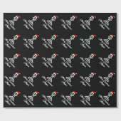 Sinterklaas schaakpion Kerstvakantie Cadeaupapier (Vlak)