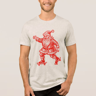 Sinterklaas Schaatsen T-Shirt Hand getekend