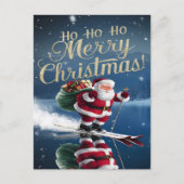 Sinterklaas Shreds the Slopes Briefkaart (Voorkant)