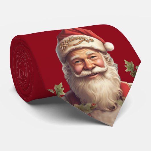 Sinterklaas Sint Nicolaas Kerstrood Stropdas (Opgerold)