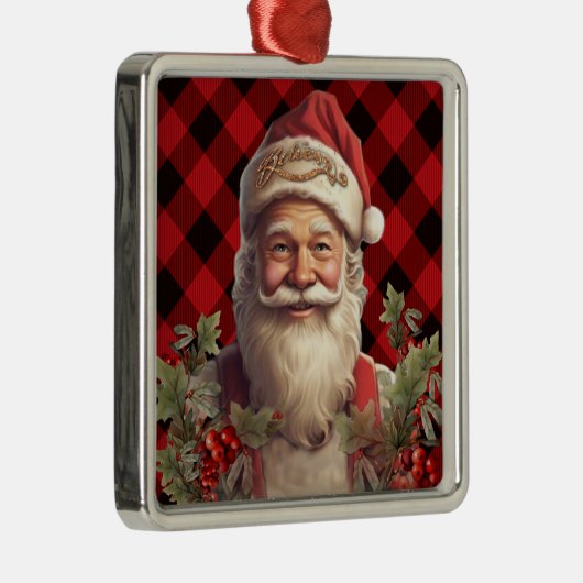 Sinterklaas Sinterklaas Kerstmis Metalen Ornament (Rechts)