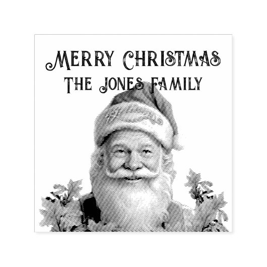 Sinterklaas Sinterklaas Kerstmis personaliseren Zelfinktende Stempel (Design)