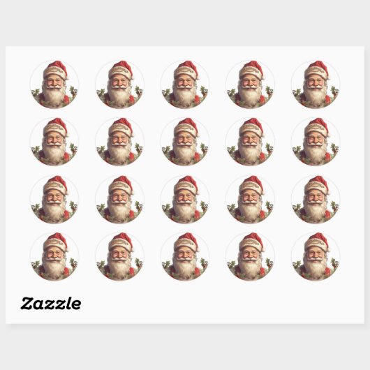 Sinterklaas Sinterklaas Kerstmis Ronde Sticker (Vel)
