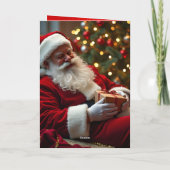 Sinterklaas slaapt met wensen GC Feestdagen Kaart (Achterkant)