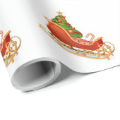 Sinterklaas slee cadeaupapier (Rol Hoek)