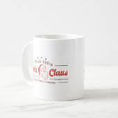 Sinterklaas slee rijdt kerstbord koffiemok (Voorkant links)