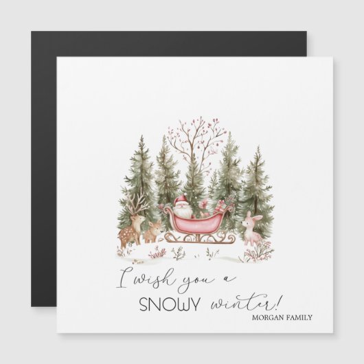 Sinterklaas, Sleigh, Cadeaus Forest Christmas (Voorkant / Achterkant)