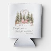 Sinterklaas, Sleigh, Cadeaus Forest Christmas Blikjeskoeler (Voorkant)