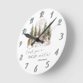 Sinterklaas, Sleigh, Cadeaus Forest Christmas Ronde Klok (Hoek)