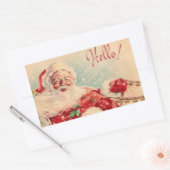  Sinterklaas-sleigh Rechthoekige Sticker (Envelop)