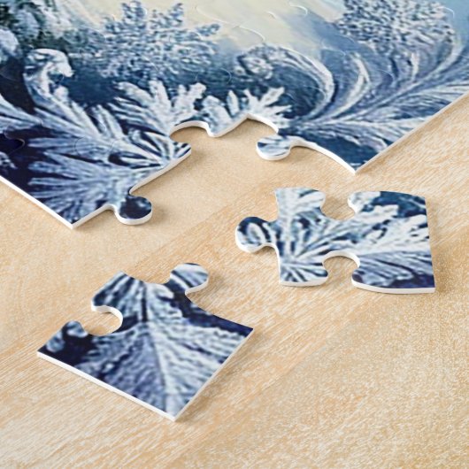 Sinterklaas, Sleigh Ride en Gezellige Kerstmis Legpuzzel (Zijkant)