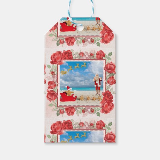 Sinterklaas Sneeuw Cadeaulabel (Voorkant)