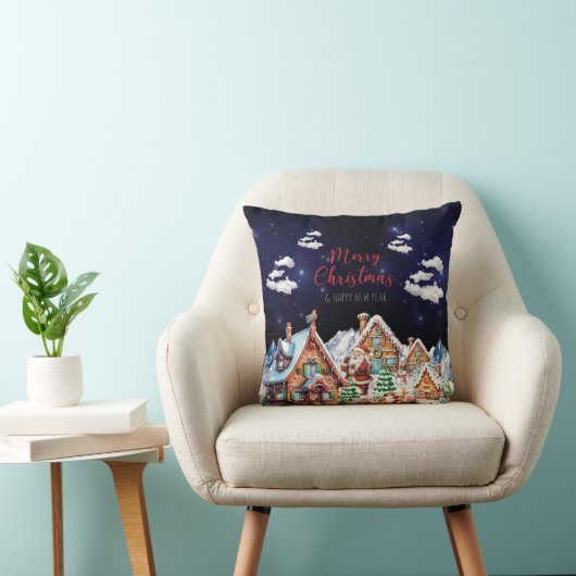 Sinterklaas, Sneeuwman Feestelijke Kerstvakantie Kussen (Stoel)