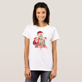 Sinterklaas, Sneeuwman & Gingerbread House Classic T-shirt (Voorkant volledig)