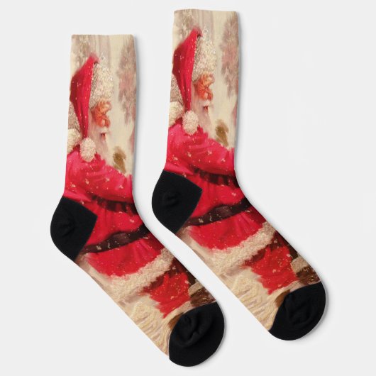  Sinterklaas Sneeuwman Winterkerst Sokken (Rechts)