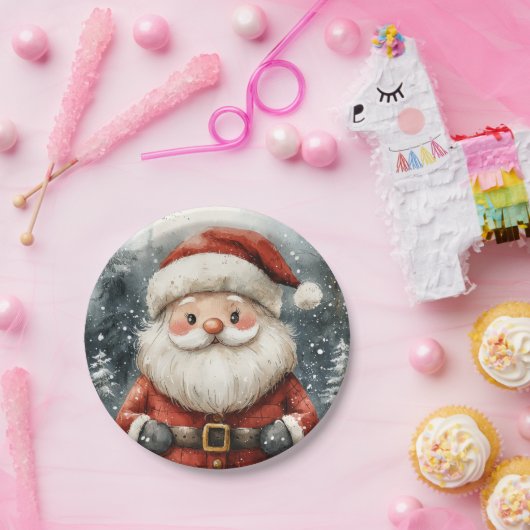 Sinterklaas Sneeuwval Papier Borden Papieren Bordje (Feest)