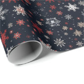 Sinterklaas Sneeuwvlok Kerstcadeauverpakking Cadeaupapier (Rol Hoek)