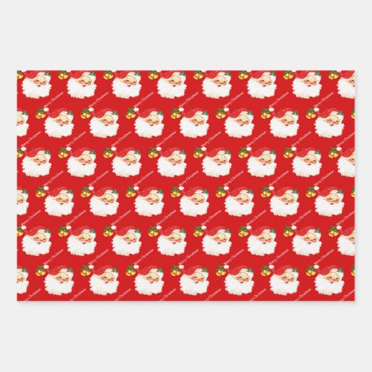 Sinterklaas, Snoep Munt, Kerstmis op rood Inpakpapier Vel (Voorkant 2)