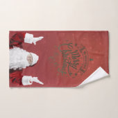 Sinterklaas, Snowflakes, rood Bad Handdoek (Handdoek)