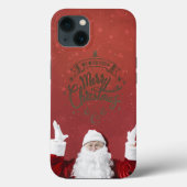 Sinterklaas, Snowflakes, rood Case-Mate iPhone Case (Achterkant)