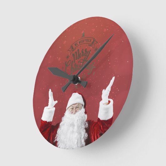 Sinterklaas, Snowflakes, rood    Ronde Klok (Hoek)