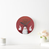 Sinterklaas, Snowflakes, rood Ronde Klok (Huis)