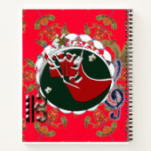 Sinterklaas sok rood notitieboek (Achterkant)