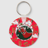 Sinterklaas sok rood sleutelhanger (Voorkant)