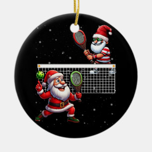 Sinterklaas Spelen Pickleball Lover Merry Kerstmis Keramisch Ornament