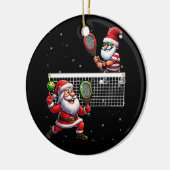 Sinterklaas Spelen Pickleball Lover Merry Kerstmis Keramisch Ornament (Links)