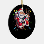 Sinterklaas Spelen Spel Kerstmis Gamer Video Gam Keramisch Ornament (Rechts)