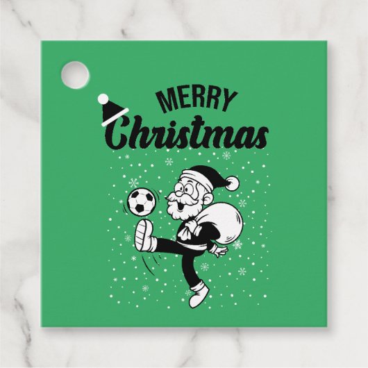 Sinterklaas Spelen Voetbal Grappig Bedankjes Labels (Voorkant)