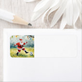 Sinterklaas spelen Voetbal Kerst veld Etiket (Insitu)