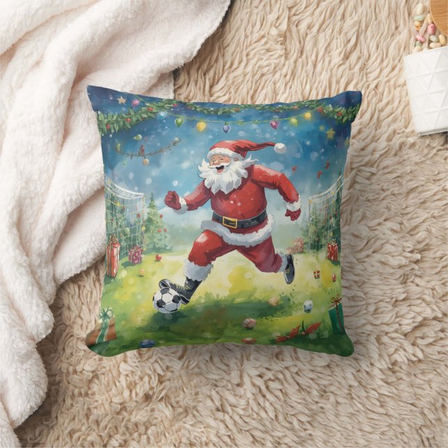 Sinterklaas spelen Voetbal Kerst veld Kussen (Deken)