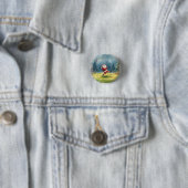 Sinterklaas spelen Voetbal Kerst veld Ronde Button 3,2 Cm (In situ)