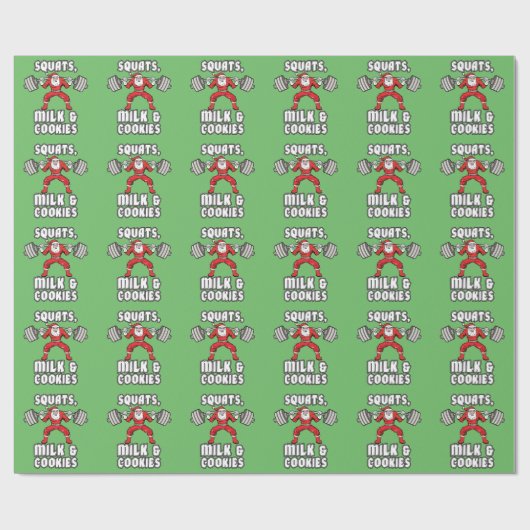 Sinterklaas - Squats, Melk en Cookies Cadeaupapier (Vlak)